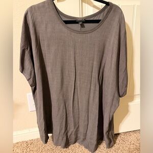 Torrid Charcoal Short Sleeve Top